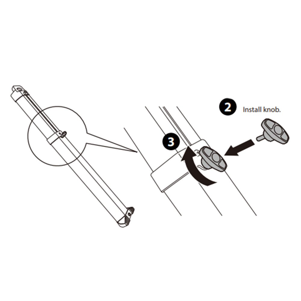 Ramp Knob for Destination E Hollywood Racks Hardware