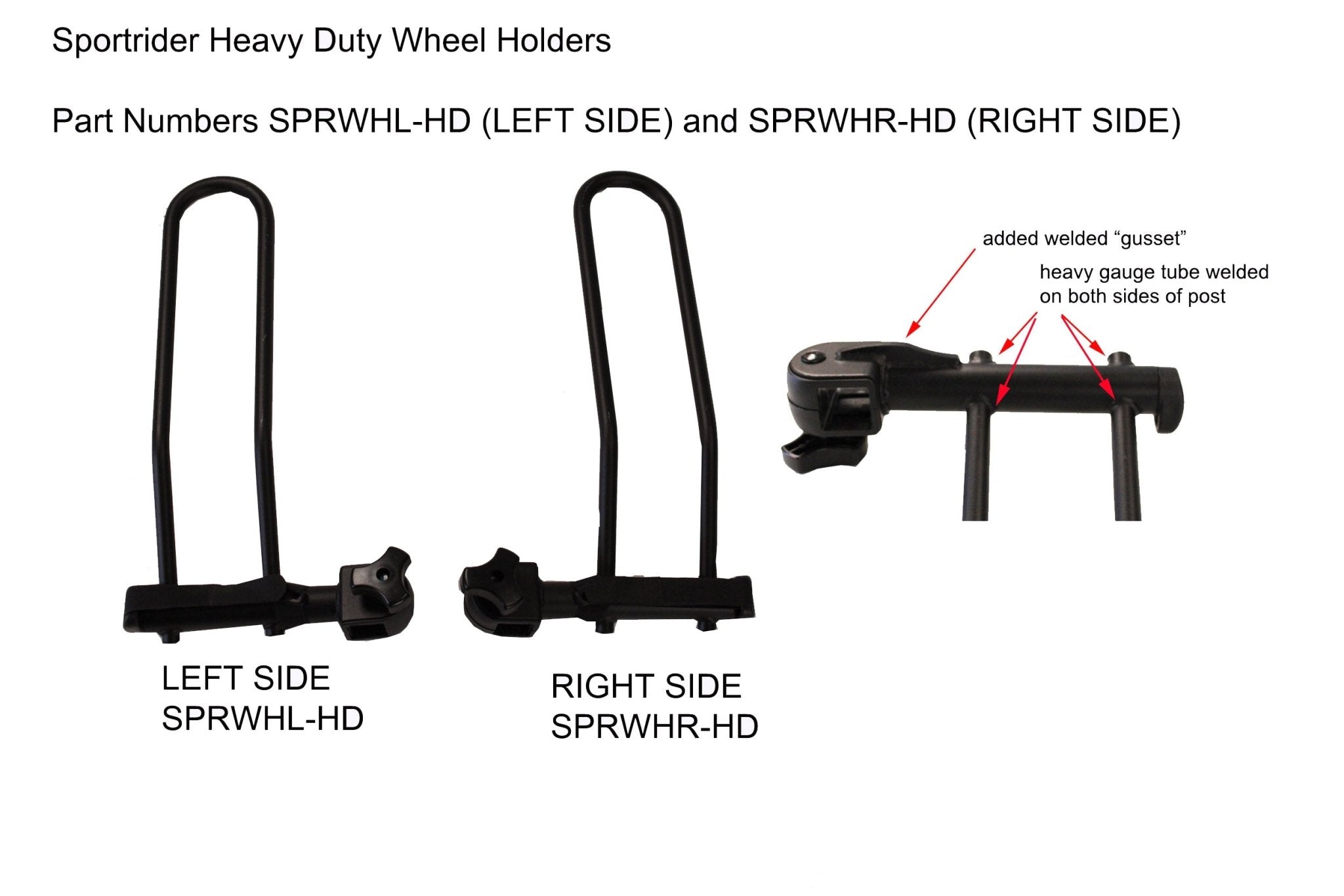 Left Side E - Bike Wheel Holder Hollywood Racks Accessories