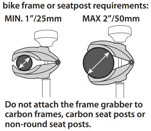 DESTINATION E LOCKING FRAME GRABBER - SHORT LENGTH Hollywood Racks Accessories