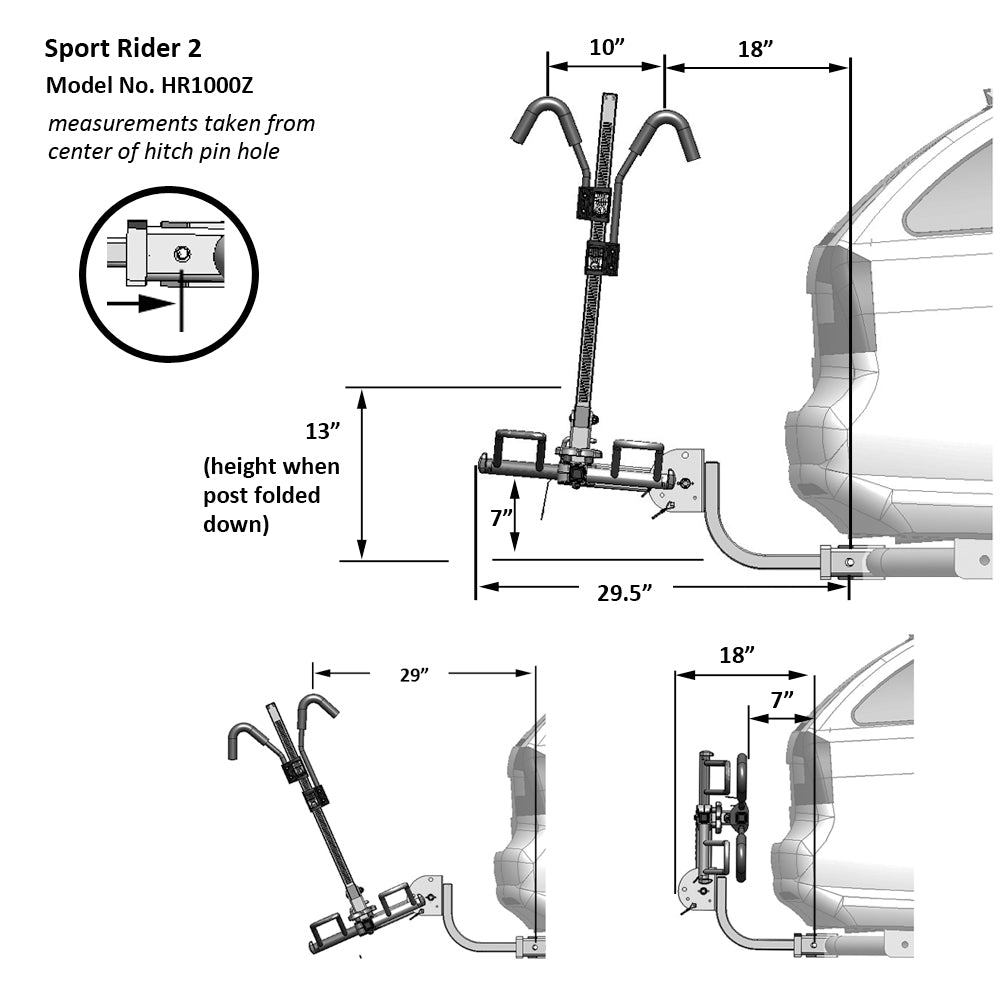 Sport Rider 2 Hitch Bike Rack Hollywood Racks Hitch Rack