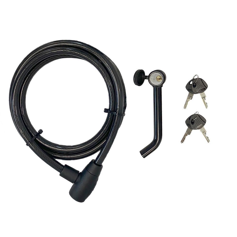 DELUXE LOCKING HITCH PIN WITH CABLE Hollywood Racks Accessories