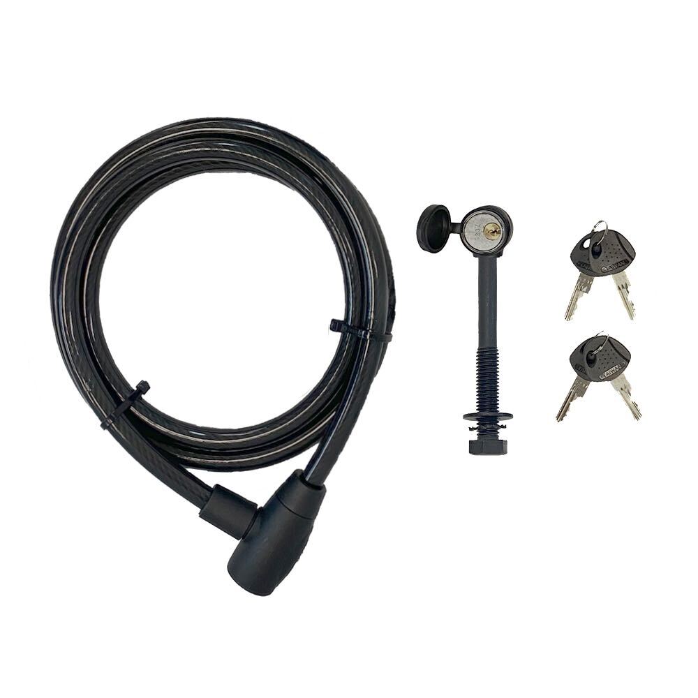 DELUXE LOCKING HITCH PIN WITH CABLE Hollywood Racks Accessories