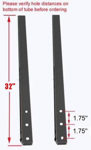 WHEEL HOLDER SUPPORT TUBE (PAIR): LONG WHEELBASE, X - SPEC Hollywood Racks Accessories