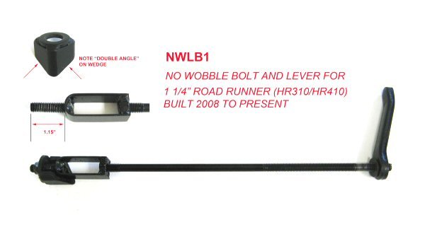 No Wobble Bolt and Lever for Current 1 - 1/4" Road Runner Hollywood Racks Accessories