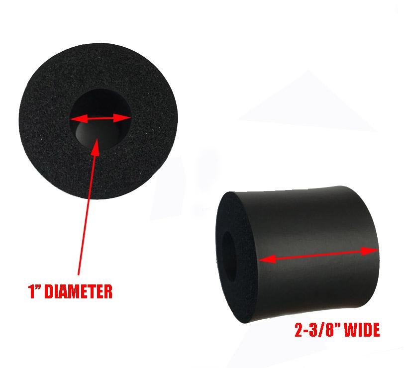 RUBBER PADS 1" (PAIR) Hollywood Racks Accessories