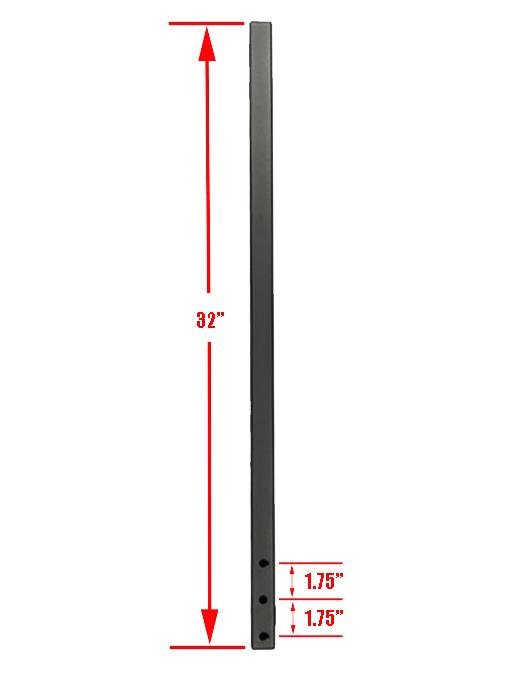 WHEEL HOLDER SUPPORT TUBE (EACH): LONG WHEELBASE, X - SPEC Hollywood Racks