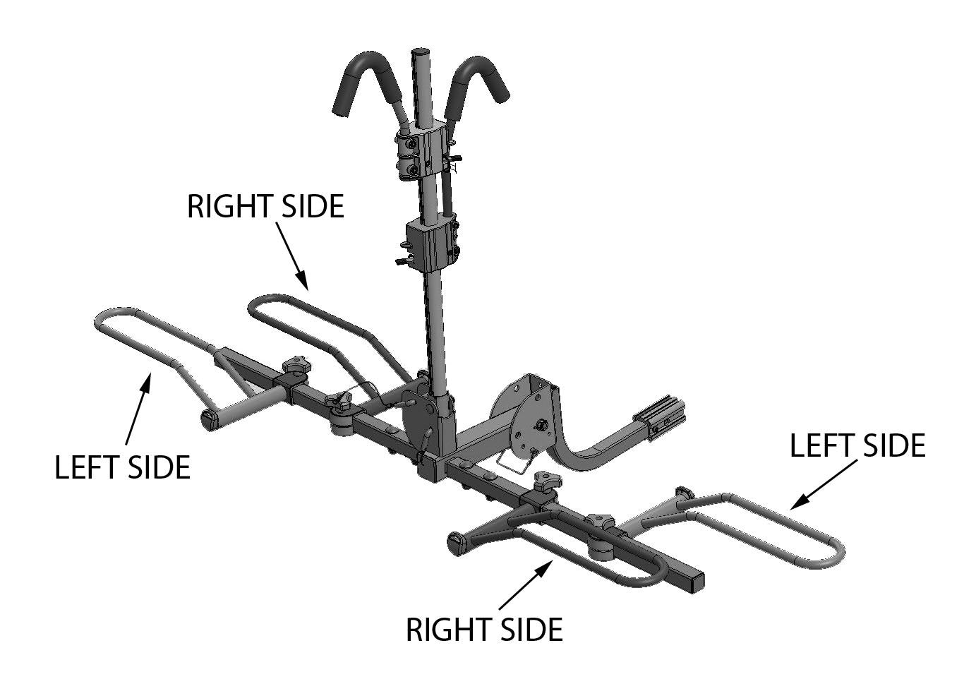 Right Side Standard Wheel Holder Hollywood Racks Accessories