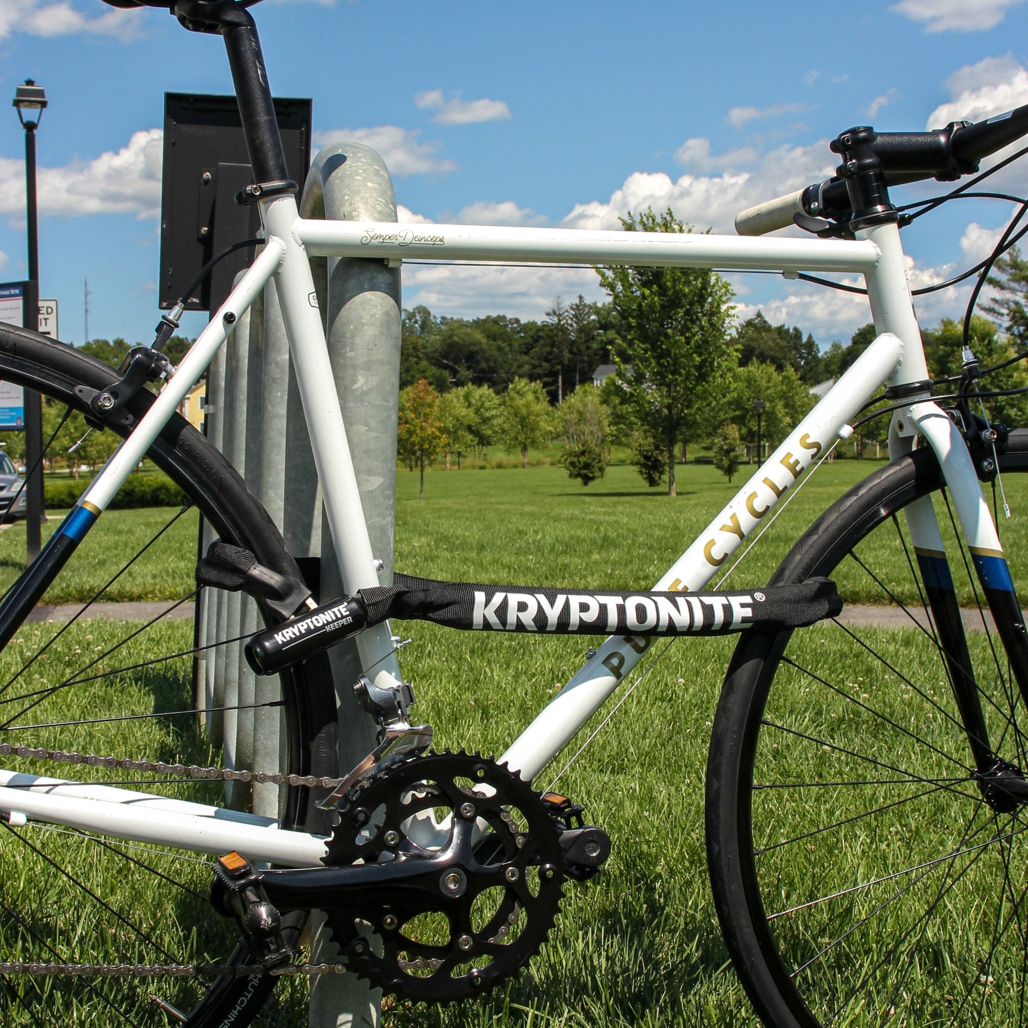 KRYPTONITE Keeper 712 Integrated Chain Lock Hollywood Racks Bike Locks