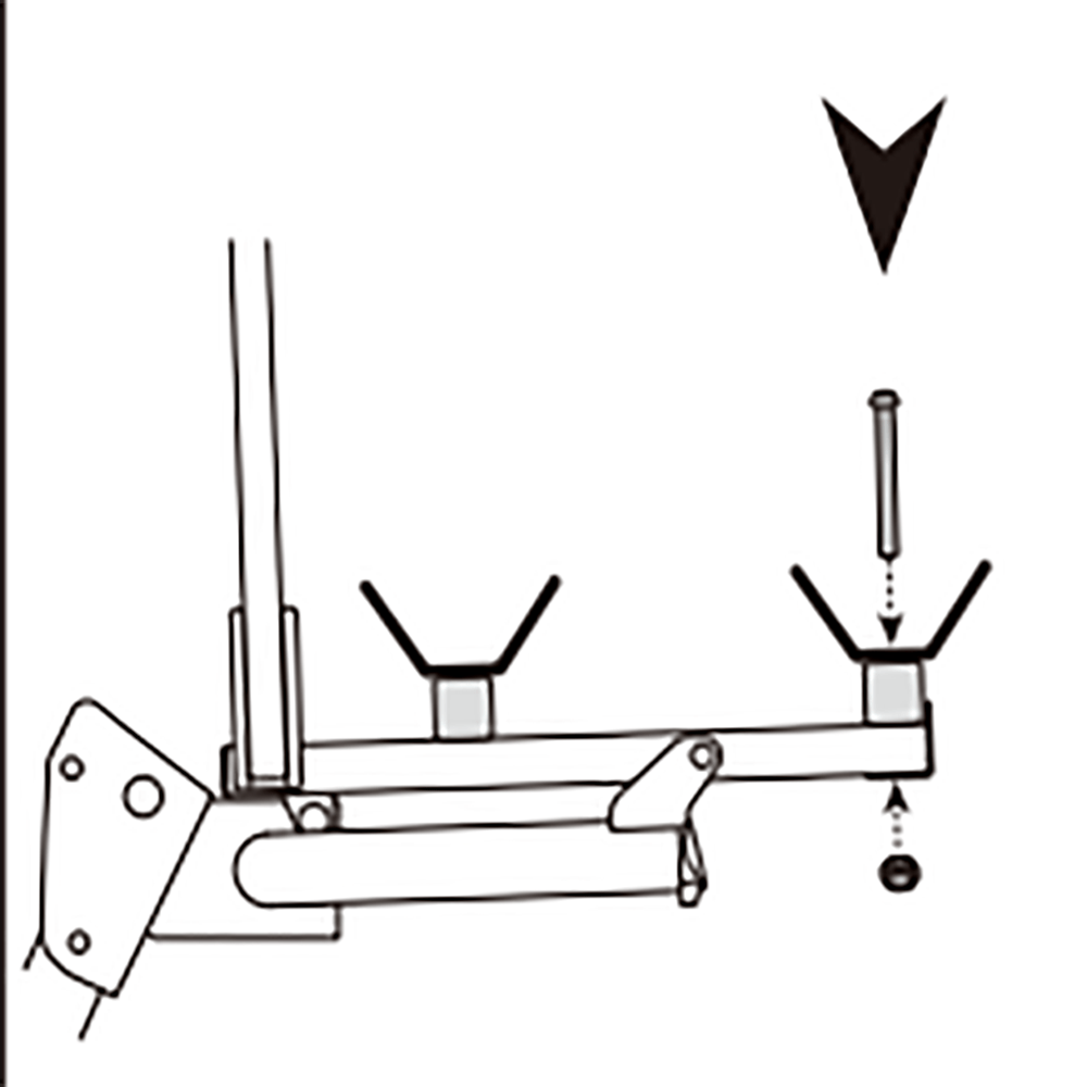 Bolt with Nut for Destination E Mainframe Hollywood Racks Hardware