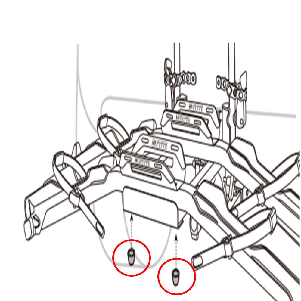 Bolt Covers for Destination E Bolts Hollywood Racks Hardware