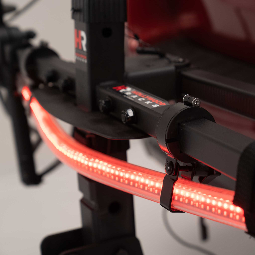 Safety Light Bar for Bike Racks