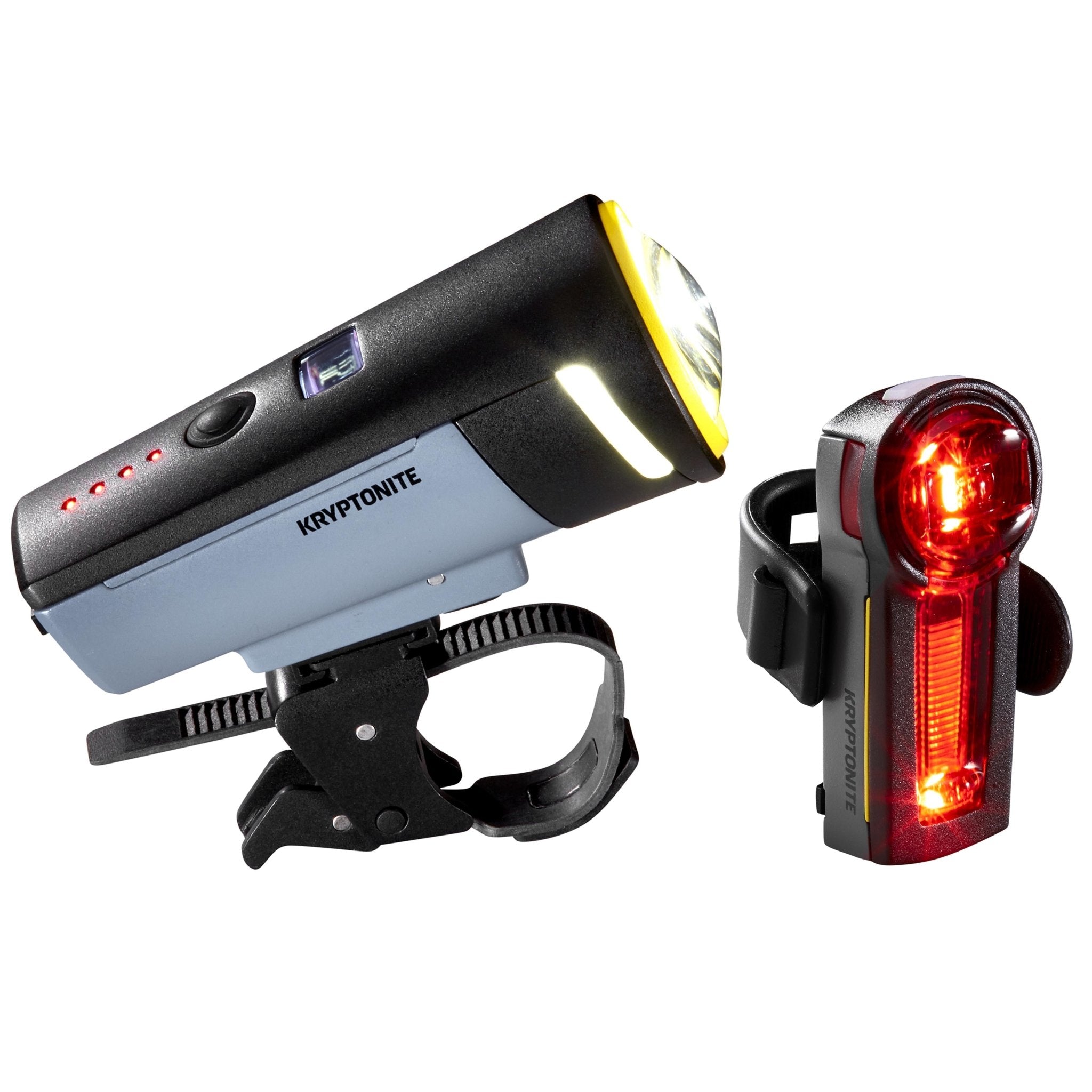 Kryptonite Incite X6 & XBR Auto Adjust Bicycle Light Set Hollywood Racks Bike Lights