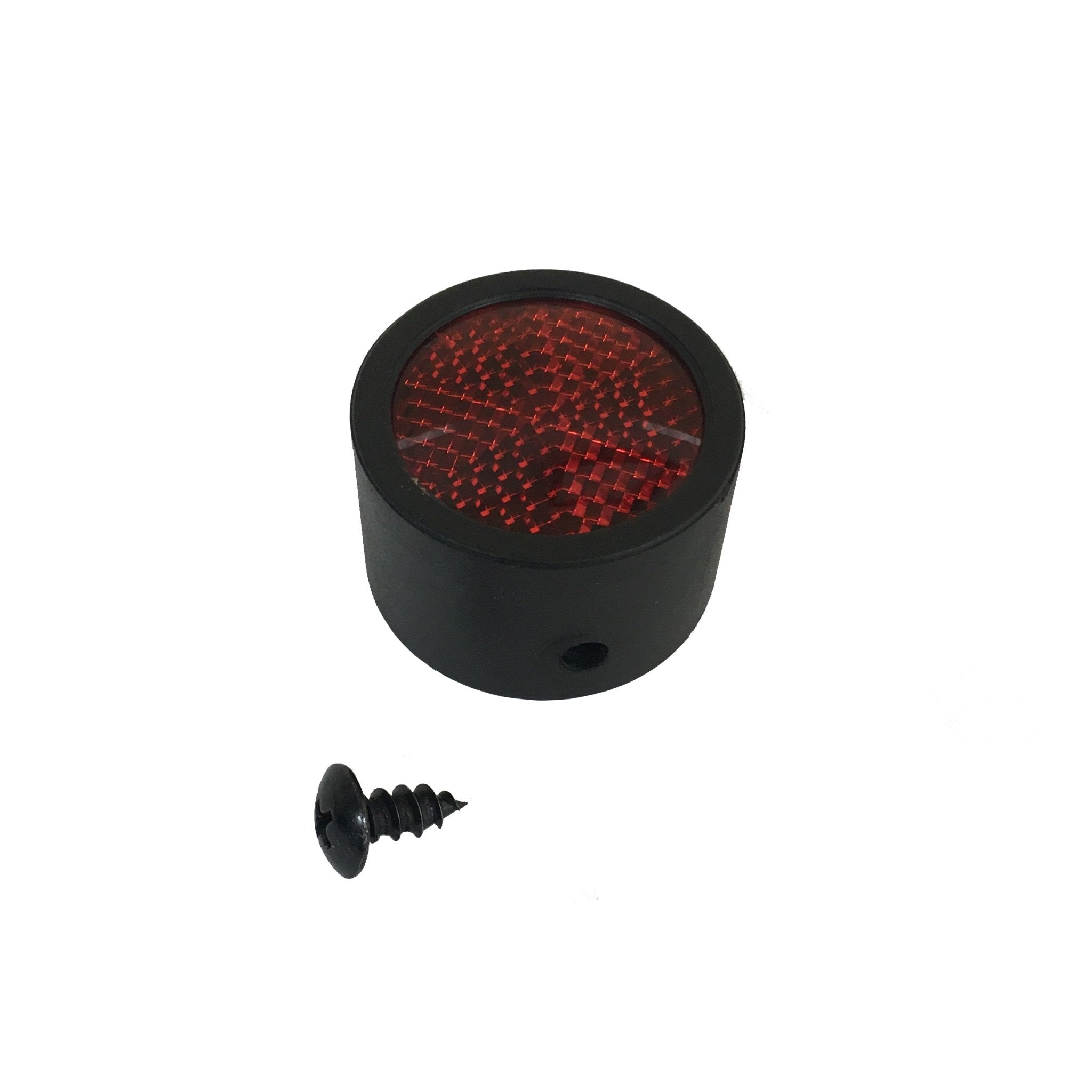 1 - 1/4" Reflectorized End Cap with Bolt Hollywood Racks Accessories