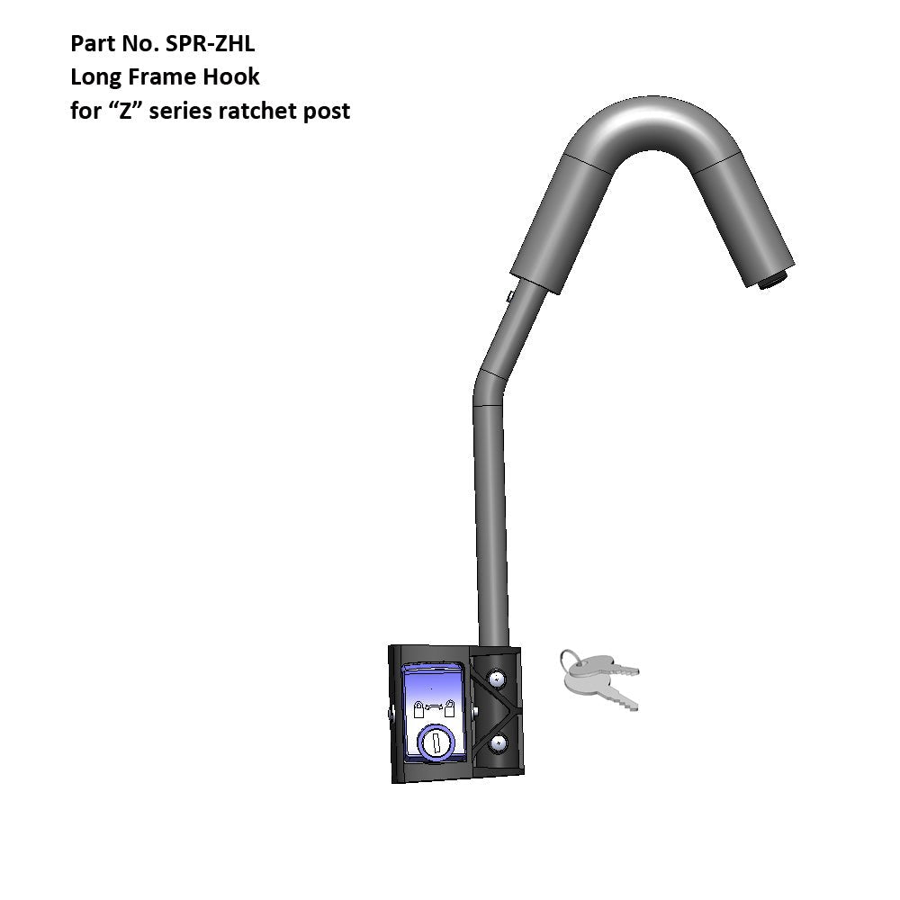 Long Locking Ratchet Frame Hook Hollywood Racks