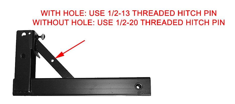 THREADED HITCH PIN: 1/2 - 13 Hollywood Racks Accessories