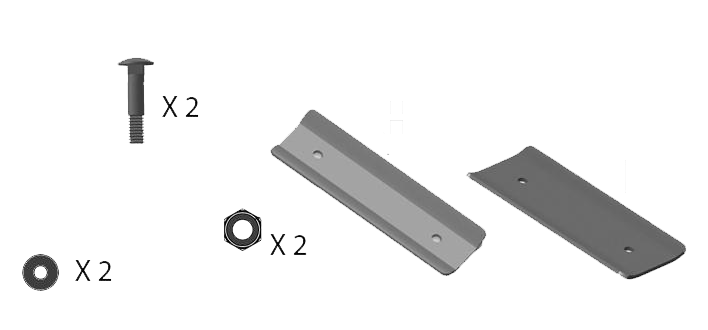 TRS tray connecting plates Hollywood Racks Accessories