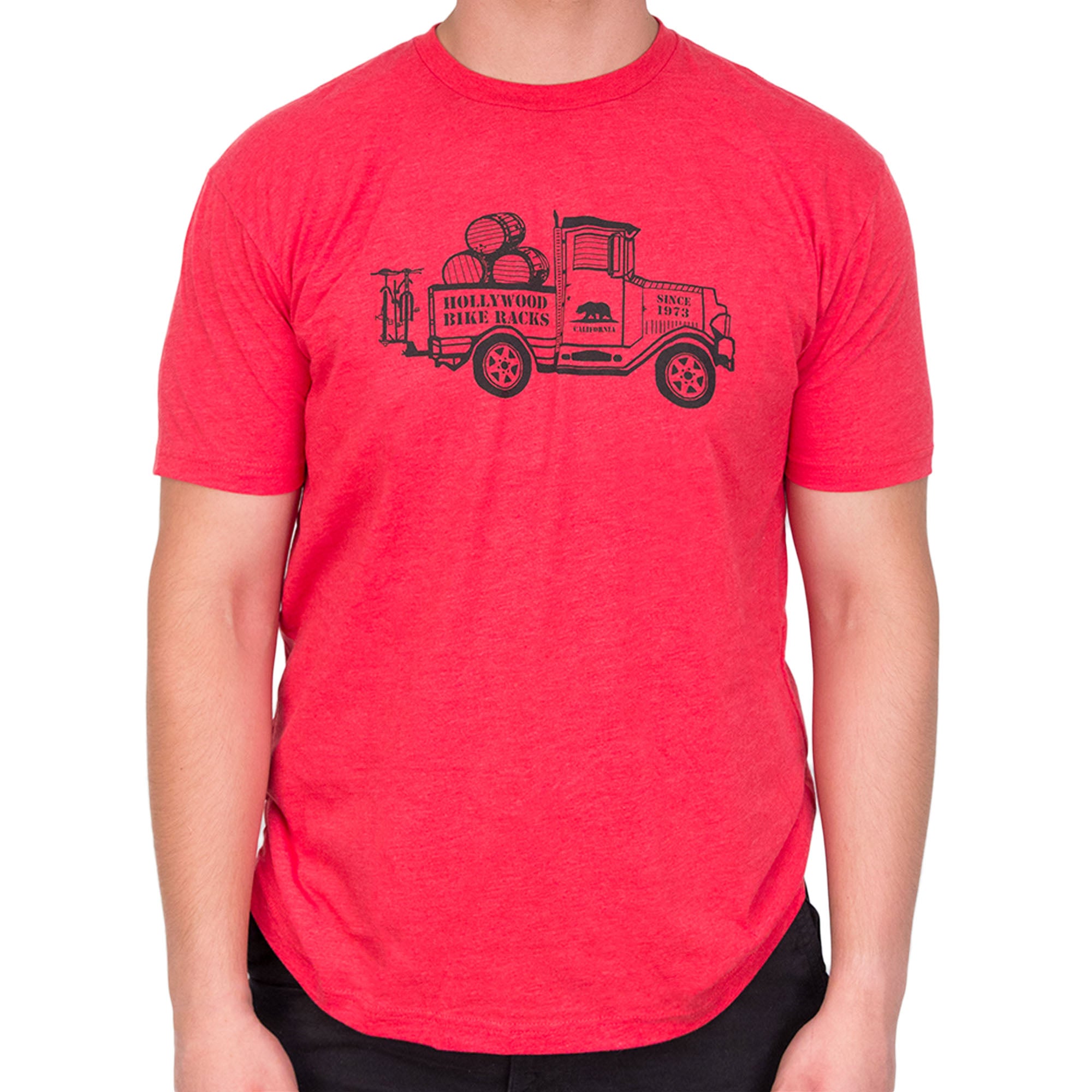 Short Sleeve T-Shirt - Red Hollywood Racks Shirts