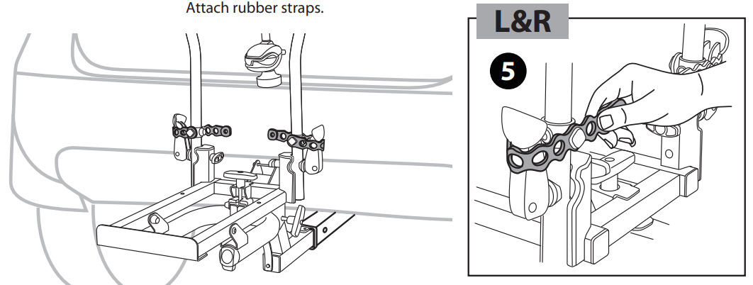 DESTINATION E RUBBER STRAP Hollywood Racks Accessories