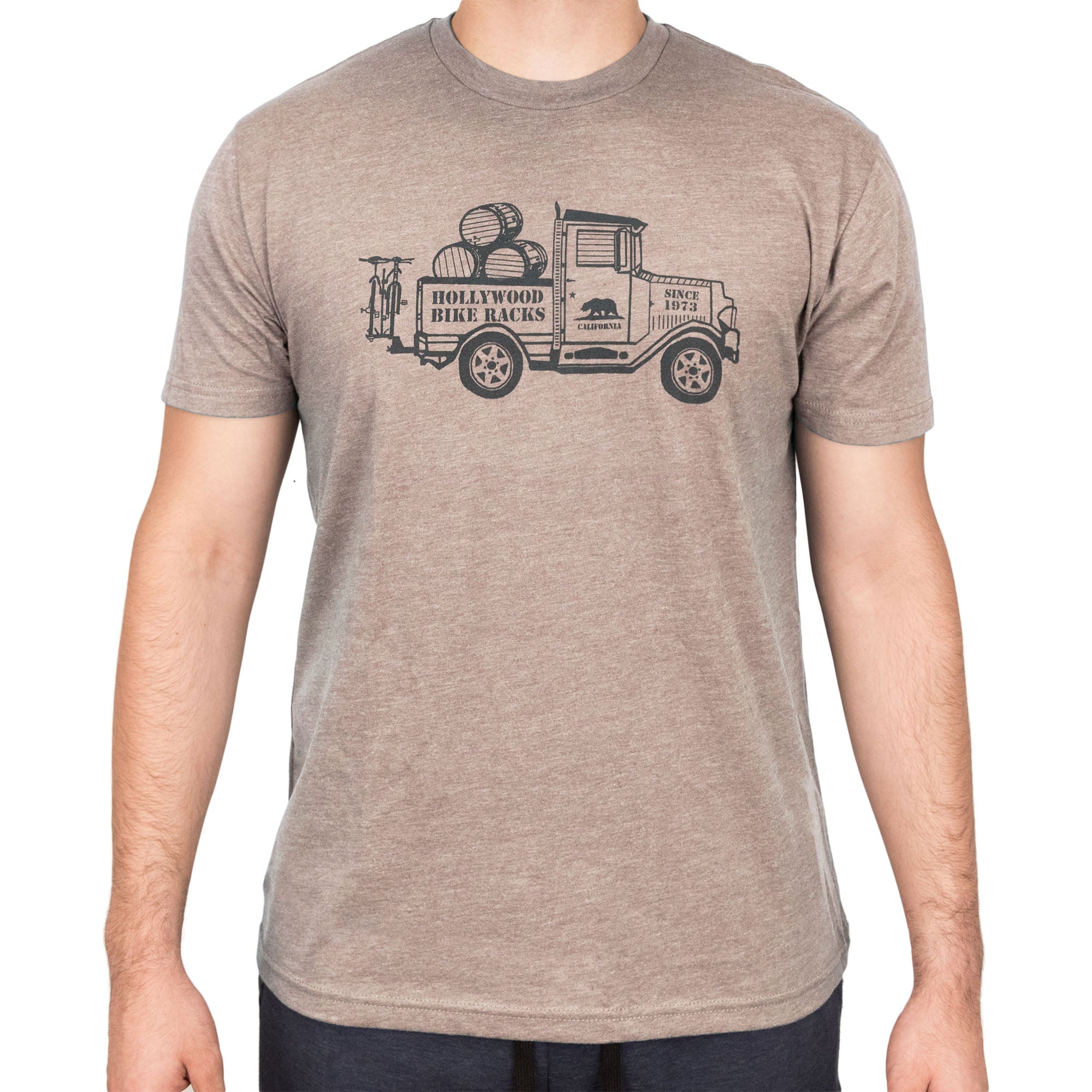 Short Sleeve T-Shirt - Tan Hollywood Racks Shirts